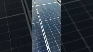 Solar rooftop PV panels Auto cleaning || Solar Panels Auto Cleaning System provide by #SWID #shorts