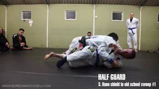 half guard old school sweep