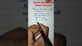 cursive handwriting how to write cursive handwriting cursive handwriting kaise likhe #short video