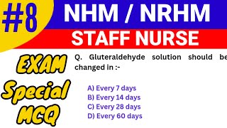 NHM / NRHM Staff Nurse | Multiple Choice Questions | Series - 8