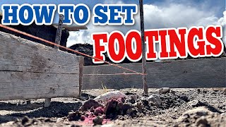 How to Set Footing Forms and Layout