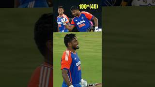 Sanju Samson Century today 111 against Ban, Sanju Samson Century Celebration #sanjusamson #indvsban