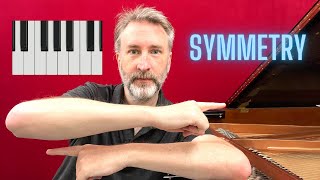 Symmetrical invertibility on the piano keyboard