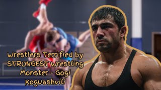 Wrestlers Terrified by STRONGEST Wrestling Monster - Gogi Koguashvili