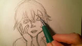 Yandere Drawing Timelapse