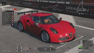 Alfa 4C SS setup and race