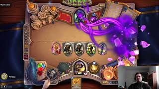 Слепой проходит Книгу героев в Hearthstone. Утер против МалГанис