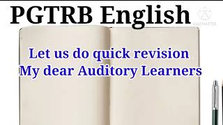 PGTRB English 30 Questions on English Literature