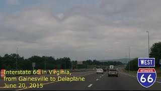 Interstate 66 in Virginia - from Gainesville to Delaplane