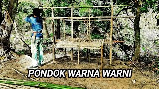 MEMBUAT PONDOK WARNA WARNI DI TEPI SUNGAI SANGAT MENGHANGATKAN TIDUR DI MALAM HARI