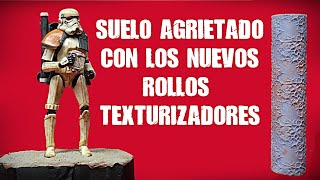 Haciendo Un Suelo Desertico Agrietado de Star Wars, con los Nuevos Rollos Texturizadores.