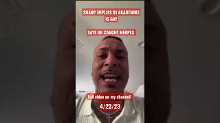 Sharp goes IN on DJ Akademiks! #sharp #djakademiks #nojumper #adam22 #vladtv #wshh #shorts #pimp