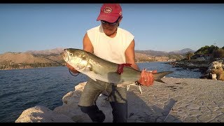 Fishing...best of 2017 shore fishing 1 fishing greece