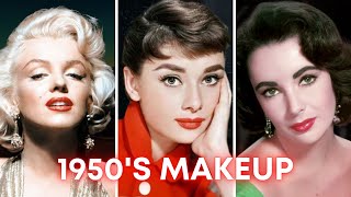 1950's OLD HOLLYWOOD GLAM Makeup Tutorial | 3 Iconic Makeup Looks