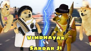 Vimdhayak vs Sardar Ji | Dogesh ki Ladayi - Part 2 😂 cheems doges story video #dogememes #cheems