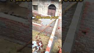 Alternate joint #construction #shorts  #civilengineering #home #free #viral #brickwork #gaintrick