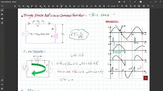 Power Electronics (1) :  13 Single phase half wave controlled rectifier 'R-L Load'