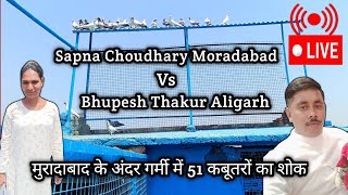 Sapna Choudhary Moradabad Vs Bhupesh Thakur Aligarh || मुरादाबाद के अंदर गर्मी में 51 कबूतरों का शोक