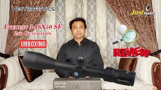 Vector Optics Everest 3-18X50 SF 2nd Gen Scope Unboxing and Review by Mian Qamar from Just Hunters