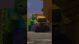 Minecraft on 1000 ping Steve saves Villagers #minecraftanimation #shorts