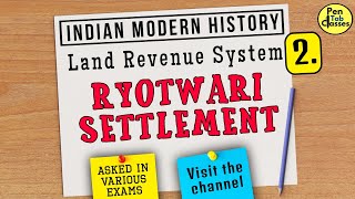 Ryotwari Settlement | Modern History 🇮🇳