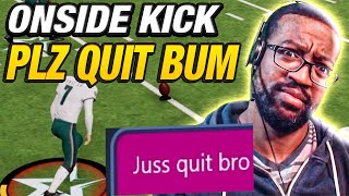 AUGUST TRASH TALKER QUITS AFTER ONSIDE GLITCH!!! - MADDEN 24 ULTIMATE TEAM REVENGE GAME!!!