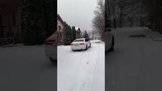 Audi winter   audi a8   snow drift