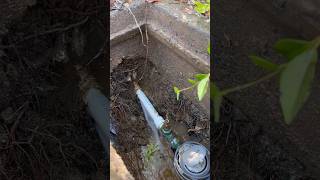 repairing a blown out pvc fitting in a meter box