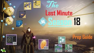 The Last Minute Season 18 Prep Guide - Destiny 2 Season of the Haunted