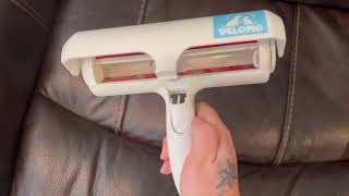 DELOMO Pet Hair Remover Roller   Dog & Cat Fur Remover Review, Delomo pet hair remover