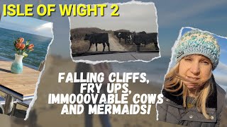 Isle of Wight 2: Falling Cliffs! From Shanklin to Fin's Beach Cafe, then Bembridge - and a Mermaid!