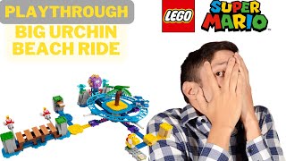 LEGO Super Mario Big Urchin Beach Ride Expansion Set Playthrough! (71400)