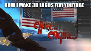 American Freedom Unleashed: 3D Logo Animation in Blender 3.6 #blender3d  #3danimation  #american