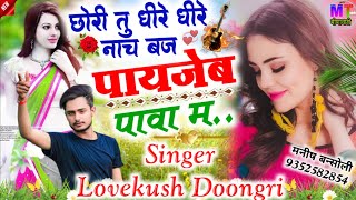 छोरी तु धीरे धीरे नाच बज पाइजेब पावा की !! Singer Lovekush Doongri Meena Geet 2023