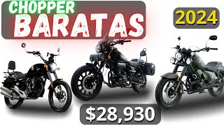 10 MOTOS CHOPPER / CUSTOM más BARATAS en MEXICO 2024