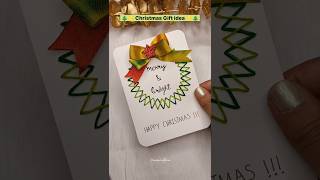 card idea for Christmas 🎄🌟| Christmas gift idea #shorts #ytshorts #christmas #diy #diycards #gift