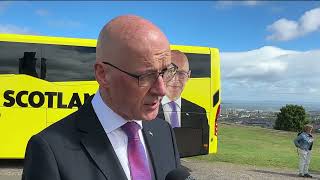 John Swinney sets off on the SNP battle bus