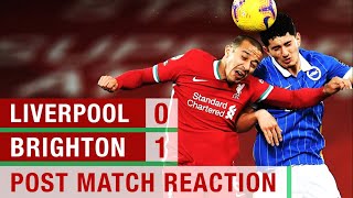 REDS RUBBISH AGAIN! Liverpool 0-1 Brighton Fan Reaction #LIVBRI