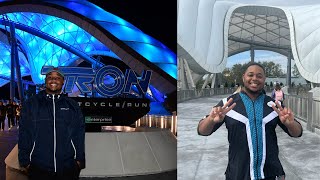 TRON Lightcycle Run Is FINALLY Here!! | Full Nighttime Walkthrough And TRON Opening Team?!?