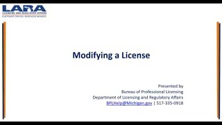 Modifying Your License on MIPLUS