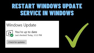 How to Restart Windows Update Service in Windows