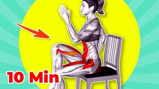 ➜ 10-MIN Chair Exercises for Seniors to Lose Belly Fat ➜ Gentle Fat Burner