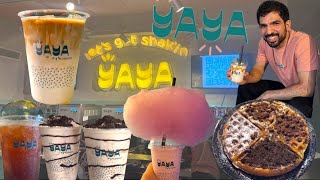 yaya London shake يايا فتح في مصر وجربنا من عنده حاجات جديده واختراعات  milkshake from yaya