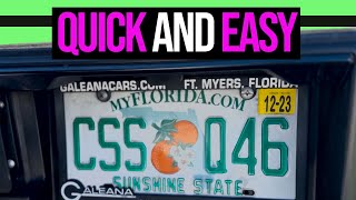 Replace Your License Plate - Quick and Easy