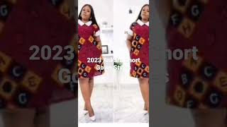 Latest Ankara Short Gown Styles for Women in 2023 #youtubeshorts #youtubeshortsvideo