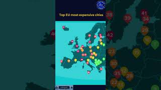 Top EU most expensive cities #shorts  #europe #eu #dublin #amsterdam #copenhagen