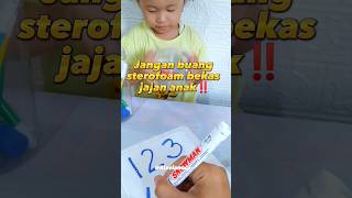 IDE BERMAIN ANAK | Mengenal Angka #idebermainanak #shorts #shortvideo #funlearning