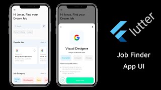 Flutter UI - Job Finder App - Flutter UI Tutorials - Protorix Code