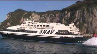 SNAV HSC Antares at Capri Island, Italy