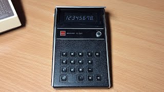 Калькулятор Sharp EL-808 (1974) | vintage LCD calcualtor